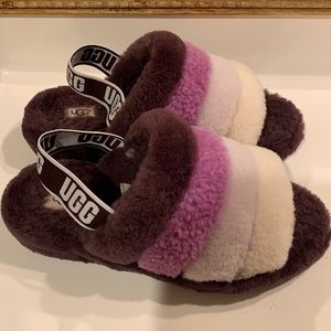 UGG fluff yeah slide women’s size 9 purple ambre